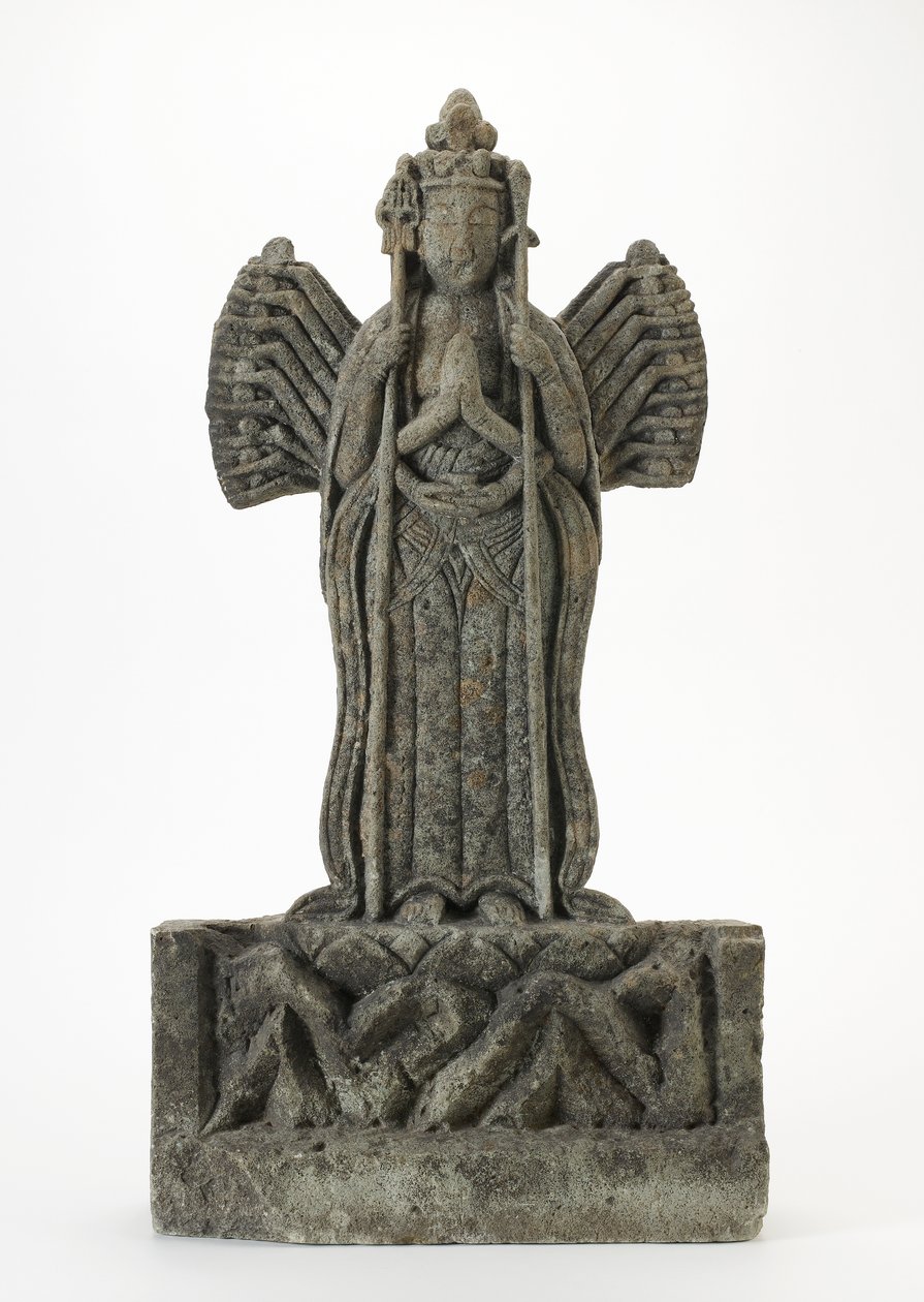 Statuetka (gruby szary kamień) autorstwa Japanese School