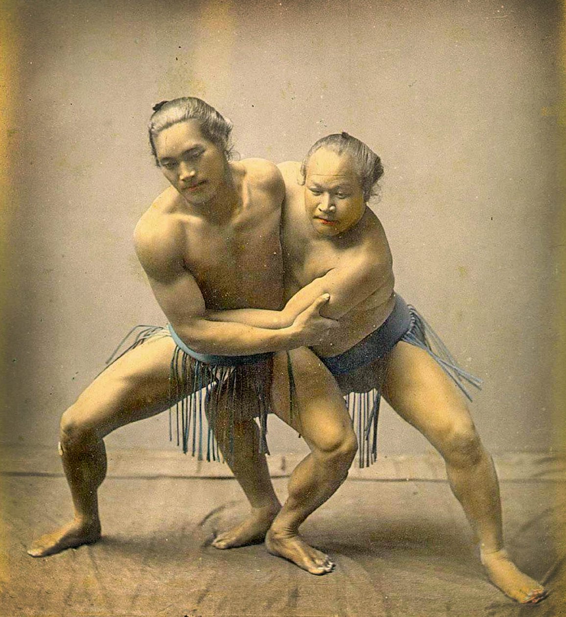 Zapaśnicy sumo, ok.1880 autorstwa Japanese School