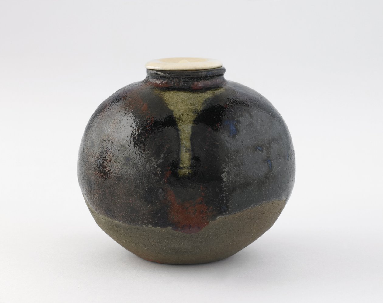 Tea caddy, bunrin type, Kyoto, Kyoto-fu, Edo period (ceramic) autorstwa Japanese School