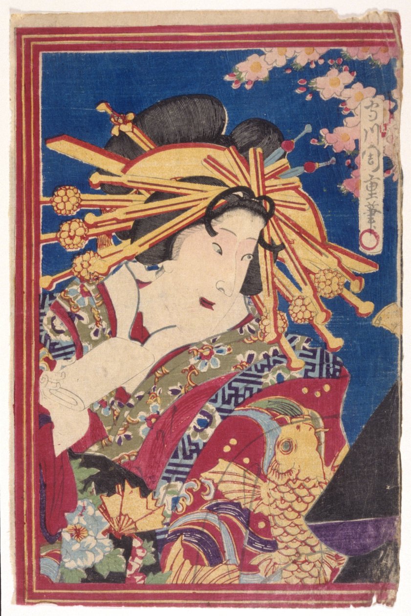 drzeworyt kolorowy (atrament) autorstwa Japanese School