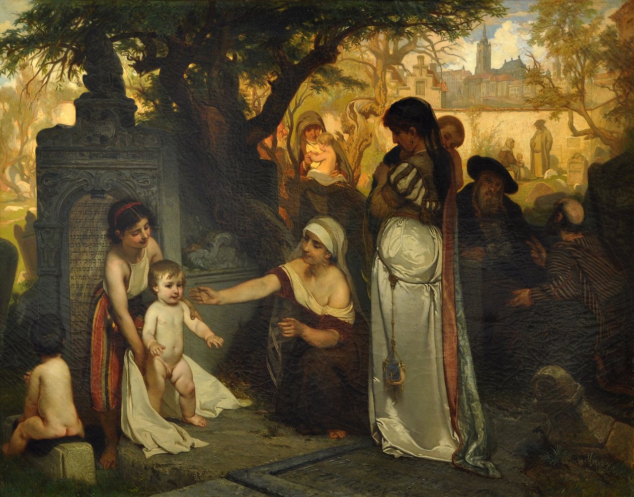 Stary Cmentarz Żydowski w Pradze, 1857 autorstwa Jaroslav Cermak