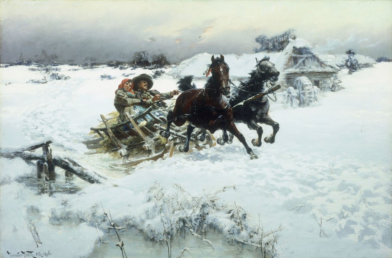 Kulig, 1896 autorstwa Jaroslav Friedrich Julius Vesin