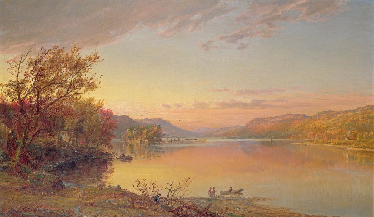 Jezioro George, Nowy Jork, 1871 autorstwa Jasper Francis Cropsey