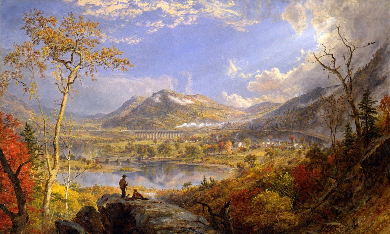 Wiadukt Starrucca, Pensylwania autorstwa Jasper Francis Cropsey