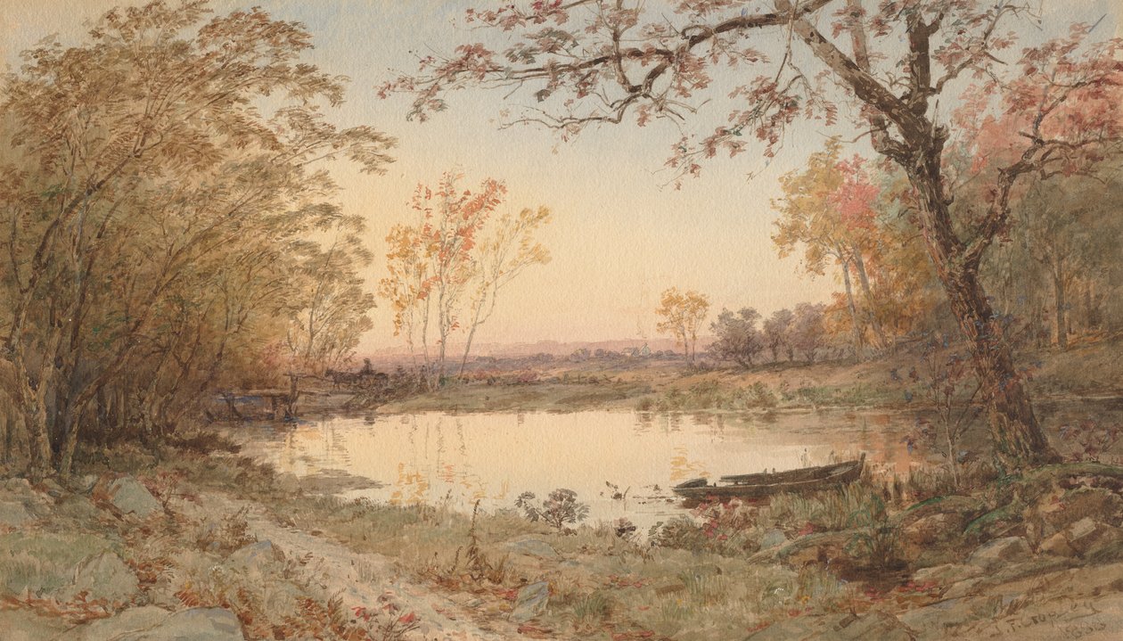 Krajobraz (Hastings nad Hudsonem) autorstwa Jasper F. Cropsey