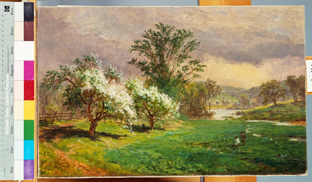 Czas kwitnienia jabłoni, 1899 autorstwa Jasper Francis Cropsey
