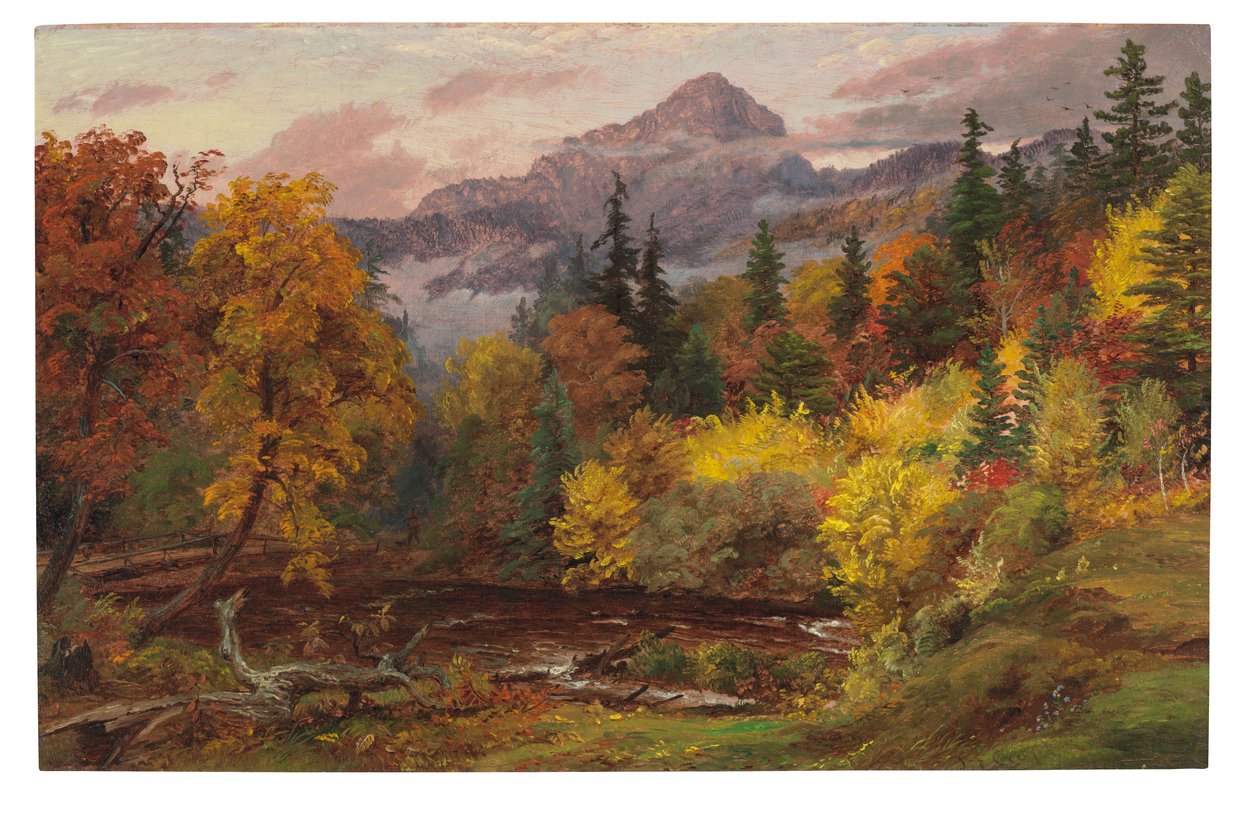 Jesienne liście w Górach Białych (Mount Chocorua) autorstwa Jasper Francis Cropsey