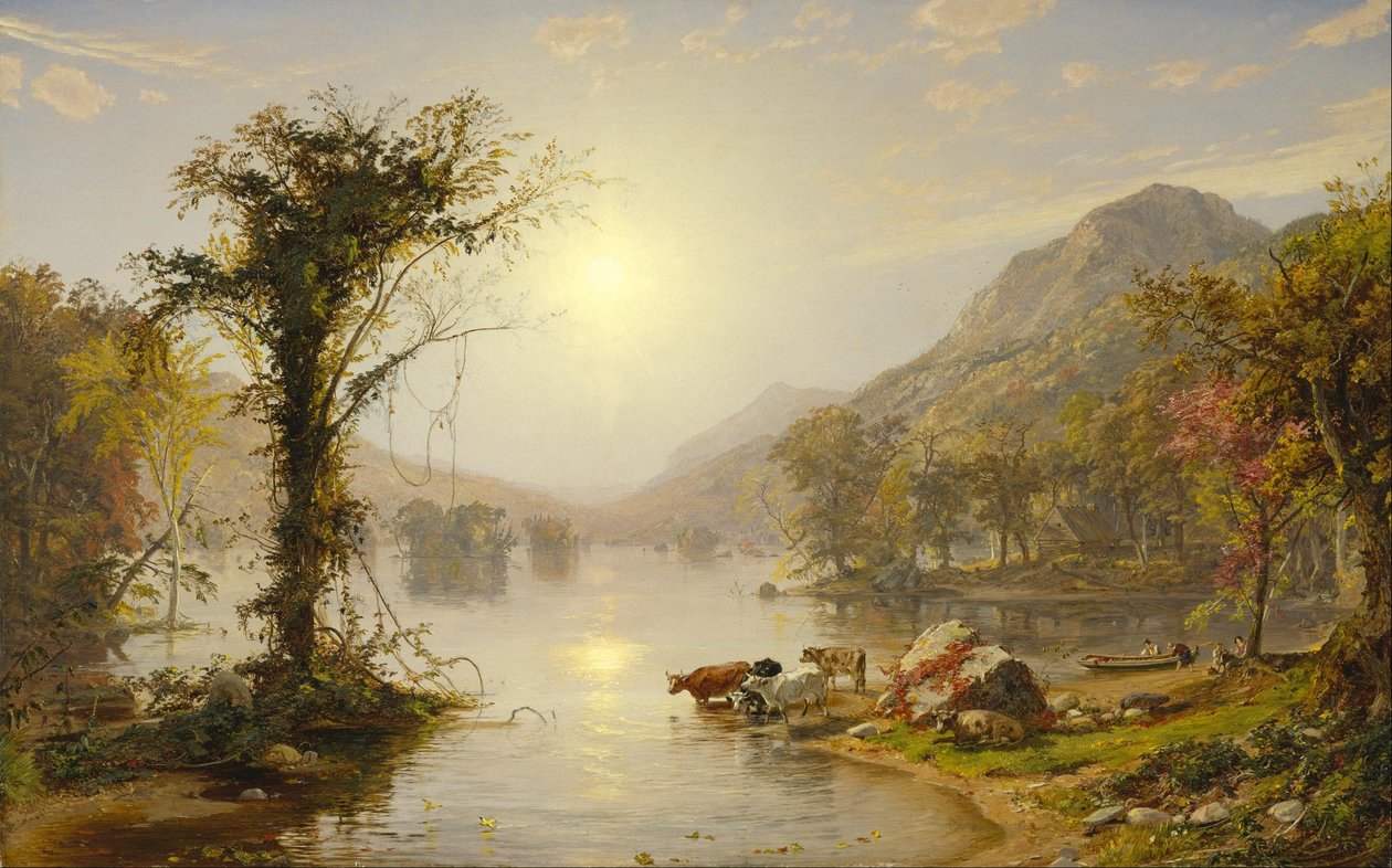 Jesień nad jeziorem Greenwood autorstwa Jasper Francis Cropsey