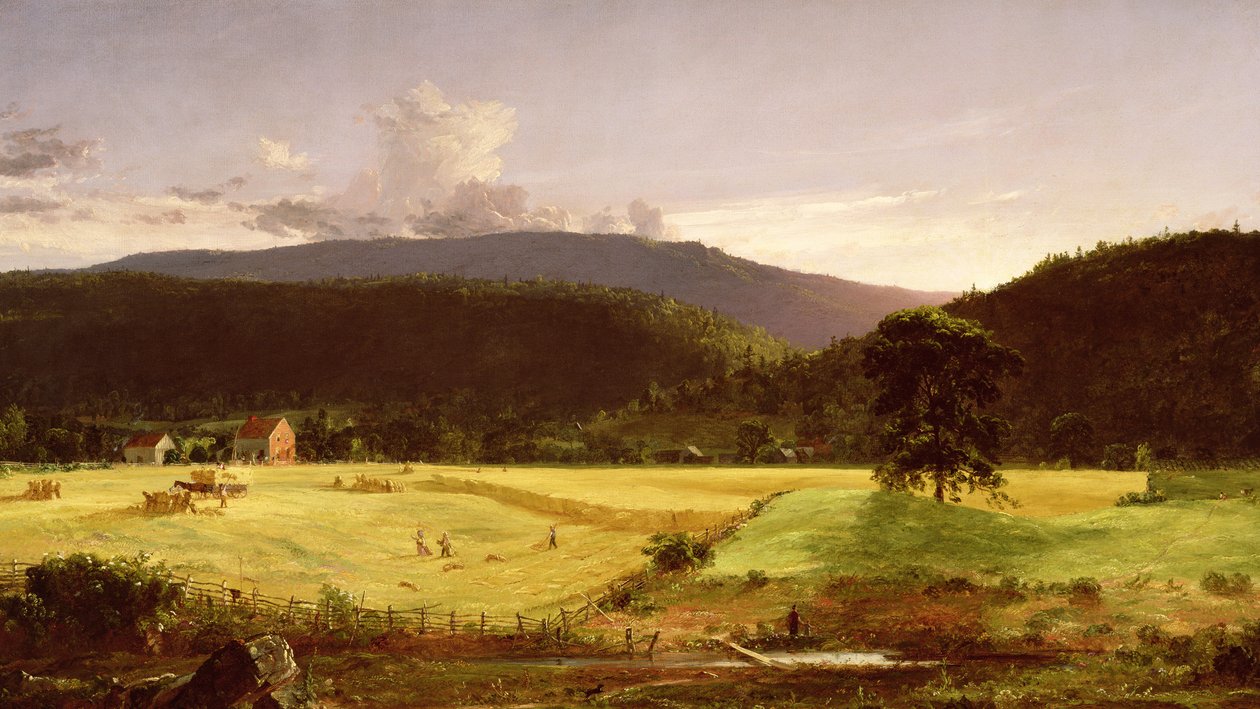 Góry Bareford, West Milford, New Jersey, 1850 autorstwa Jasper Francis Cropsey