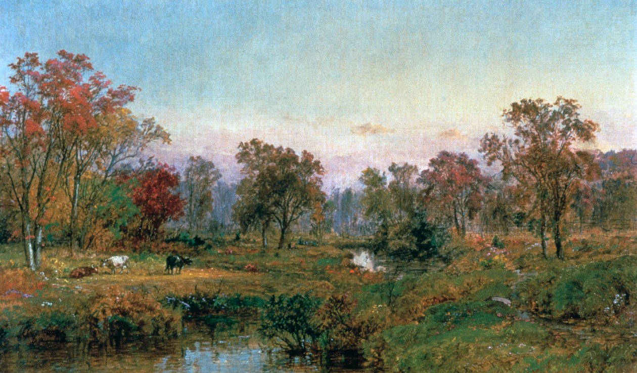 Hastings nad Hudsonem, 1885 r. autorstwa Jasper Francis Cropsey