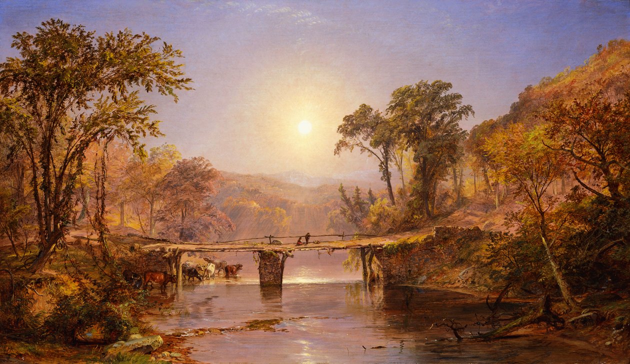 Babie lato na rzece Delaware autorstwa Jasper Francis Cropsey