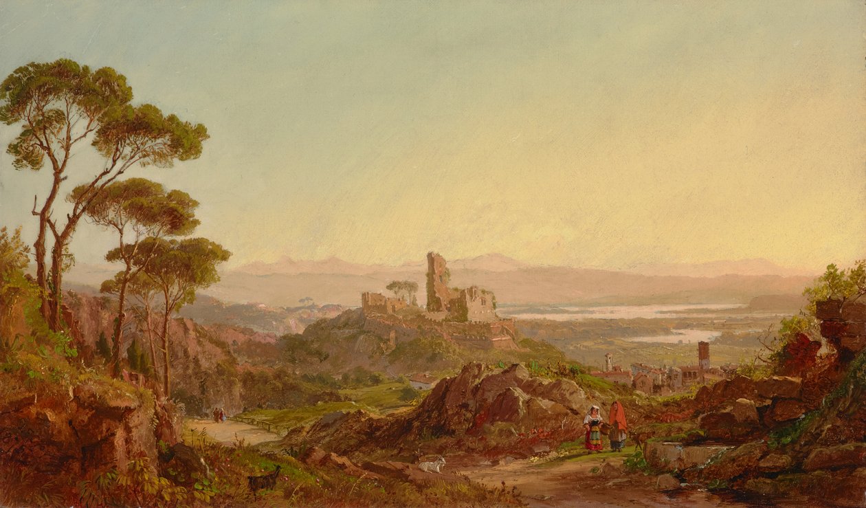 Ruiny w Narni, Włochy 1875 (olej na płótnie) autorstwa Jasper Francis Cropsey
