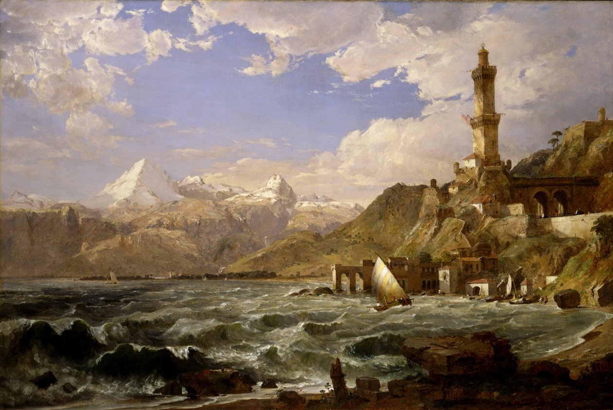Wybrzeże Genui autorstwa Jasper Francis Cropsey