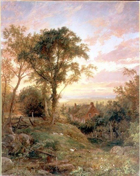 Stary dom, Warwick, Nowy Jork autorstwa Jasper Francis Cropsey