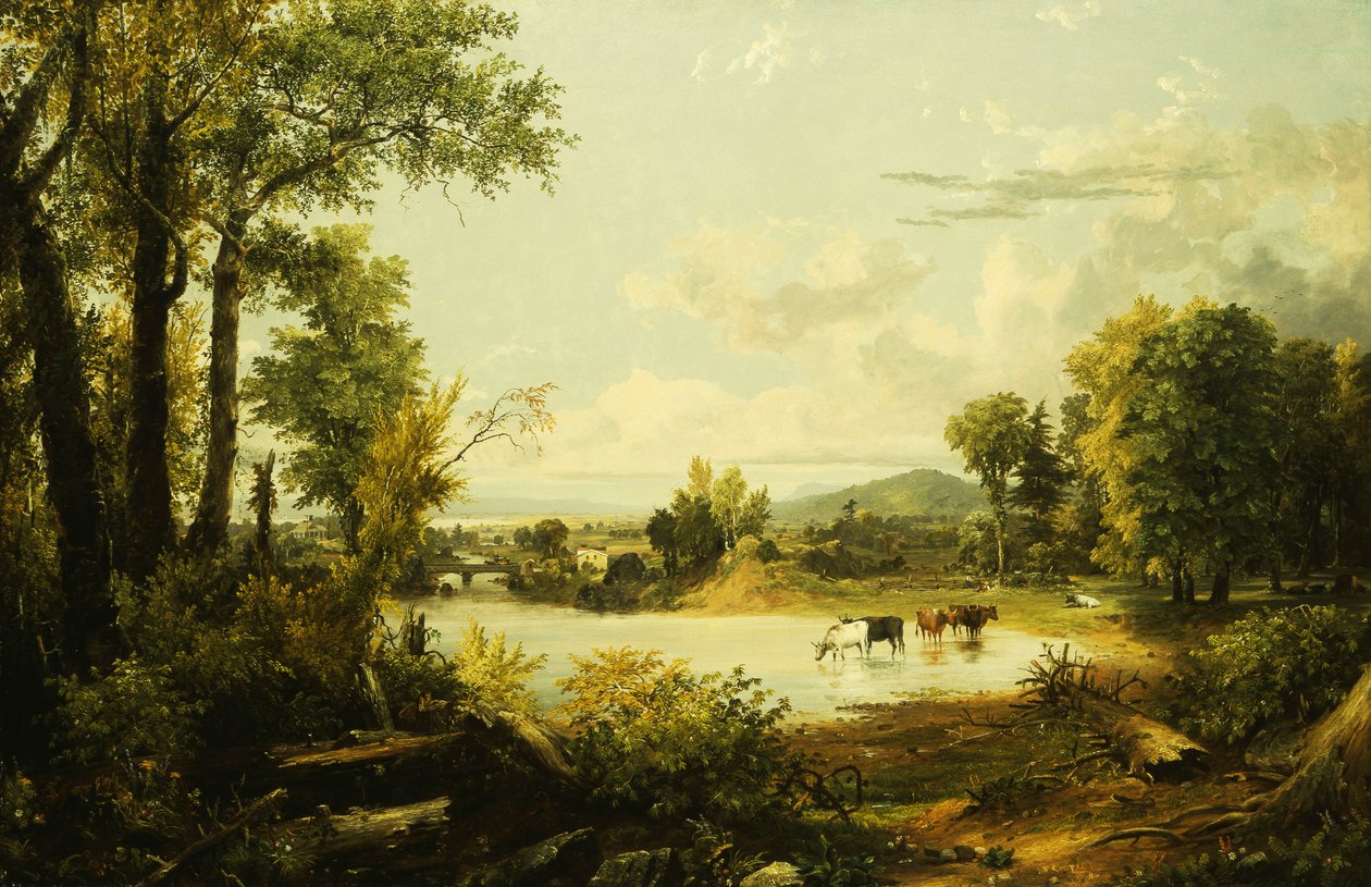 Cicha Dolina, 1856 r. autorstwa Jasper Francis Cropsey