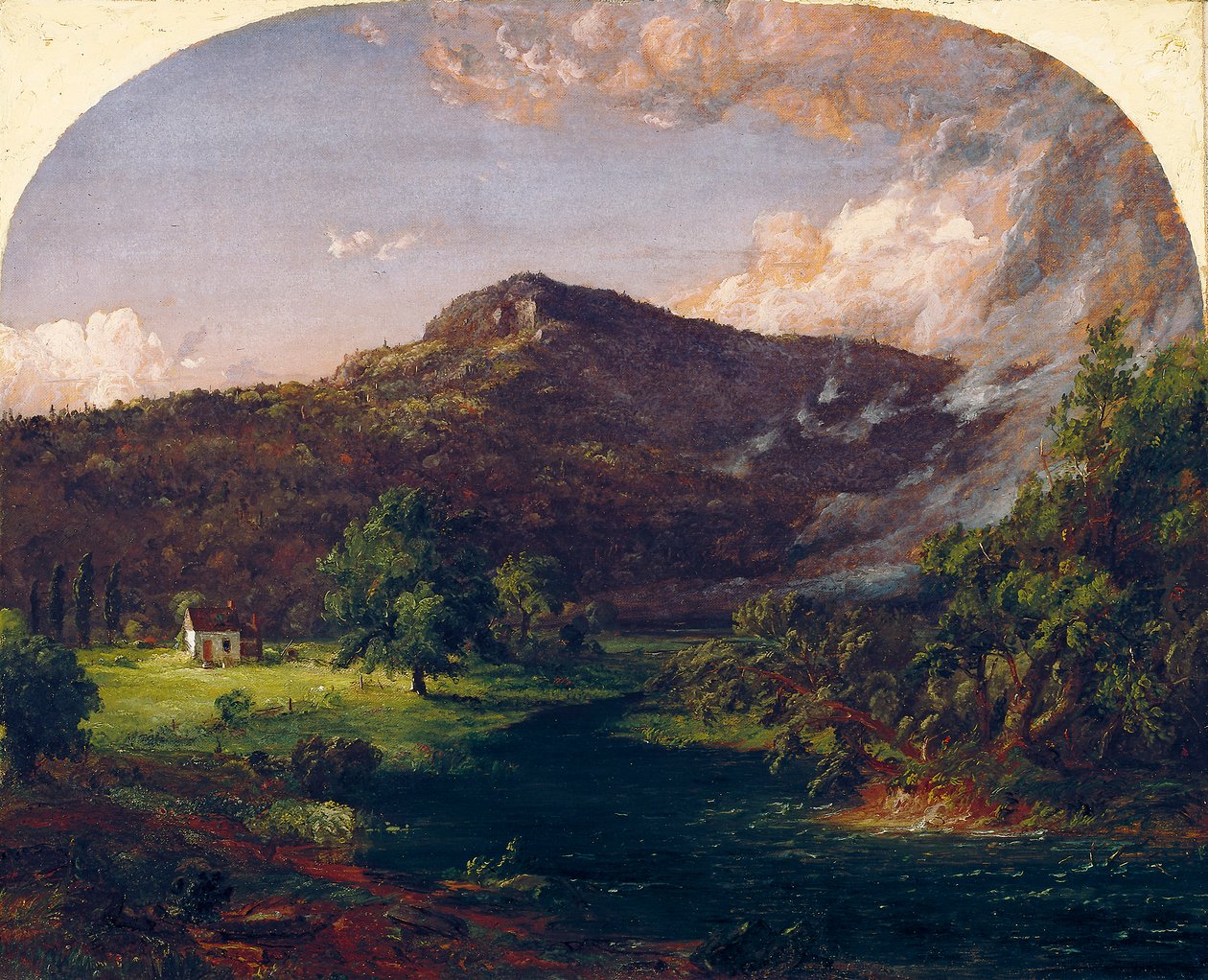 Tourney Mountain, siedziba główna Waszyngtonu, hrabstwo Rockland, Nowy Jork autorstwa Jasper Francis Cropsey