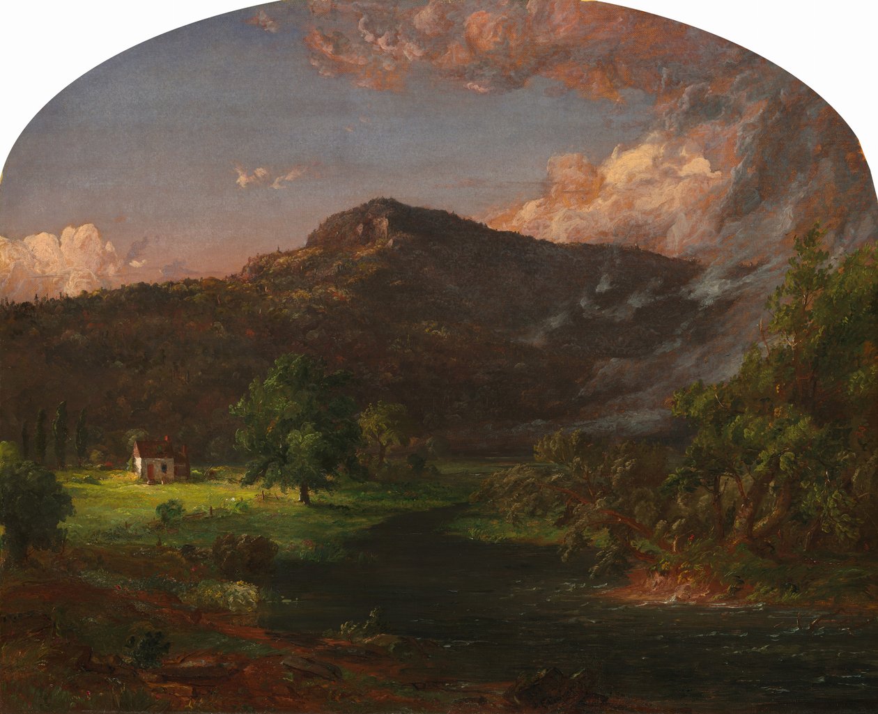 Tourney Mountain, siedziba Waszyngton, Rockland County., Nowy Jork, 1851. autorstwa Jasper Francis Cropsey