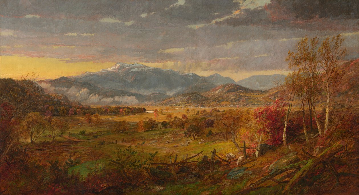 Widok na górę Mt. Washington autorstwa Jasper Francis Cropsey