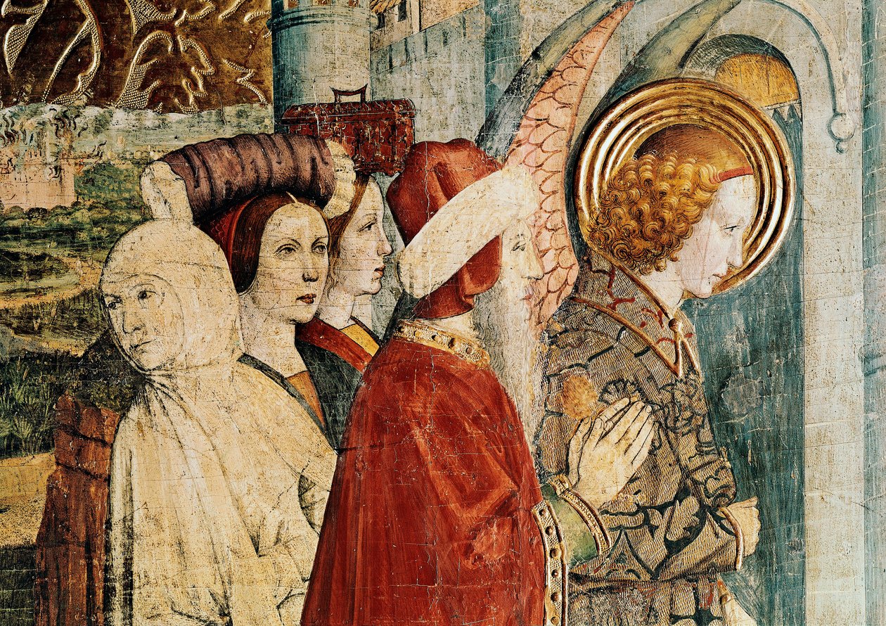Ołtarz św. Bernardyna i Anioła Stróża, fragment lotu Loth autorstwa Jaume Huguet