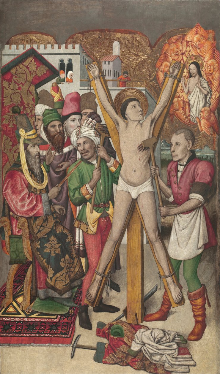 Saint Vincent na stojaku autorstwa Jaume Huguet