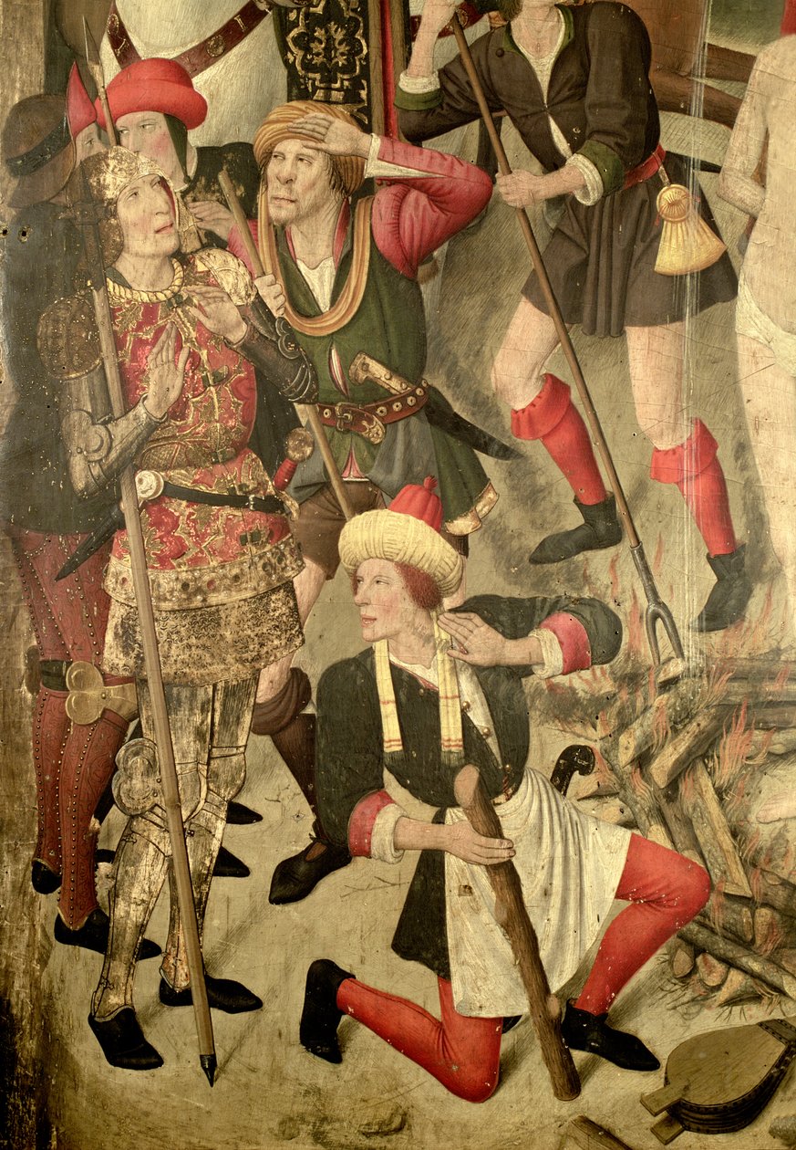 Męczeństwo św. Wincentego, fragment Dacjana i katów autorstwa Jaume Huguet