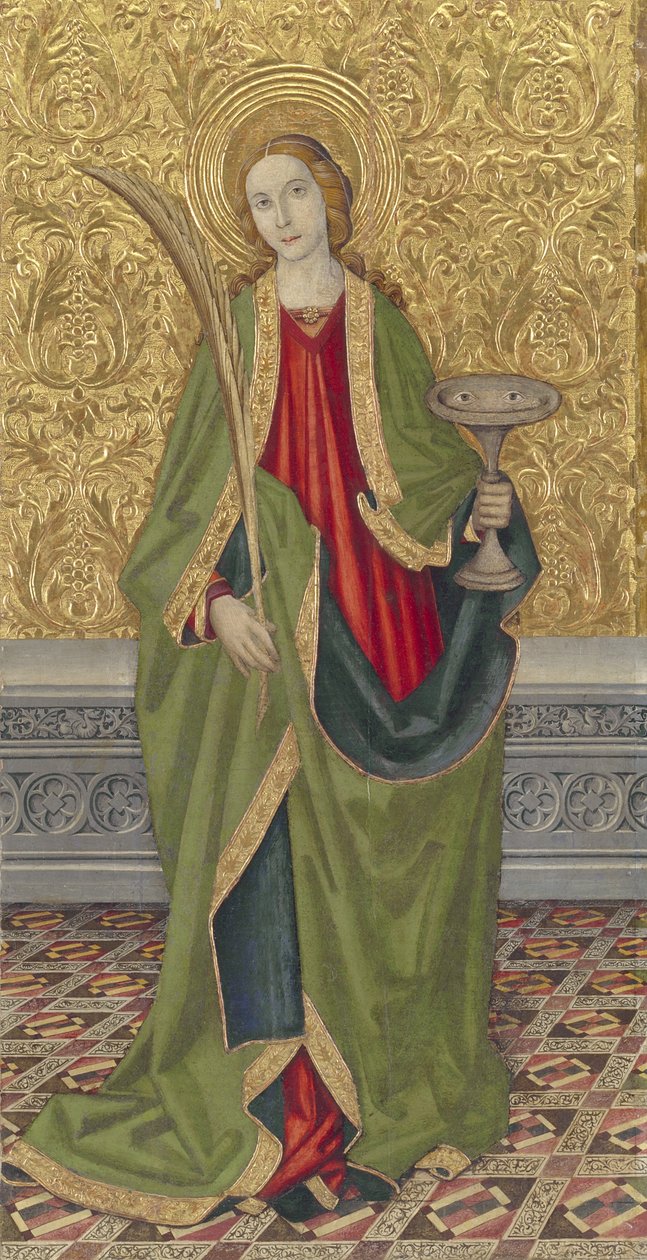 Św. Łucja, ok. 1500 autorstwa Jaume the younger Vergós