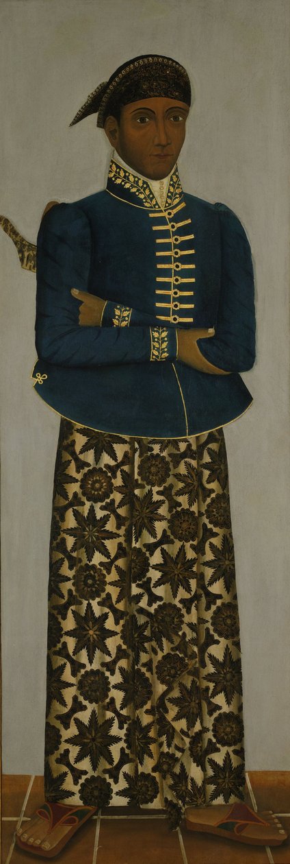 Jawajski urzędnik sądowy, ok. 1820-70 autorstwa Javanese School