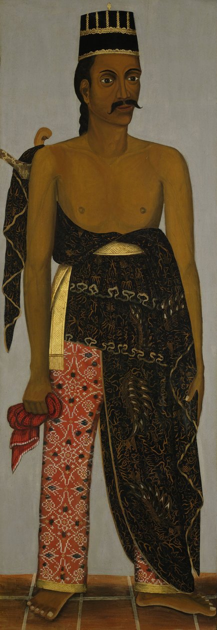 Jawajski urzędnik sądowy, ok. 1820-70 autorstwa Javanese School
