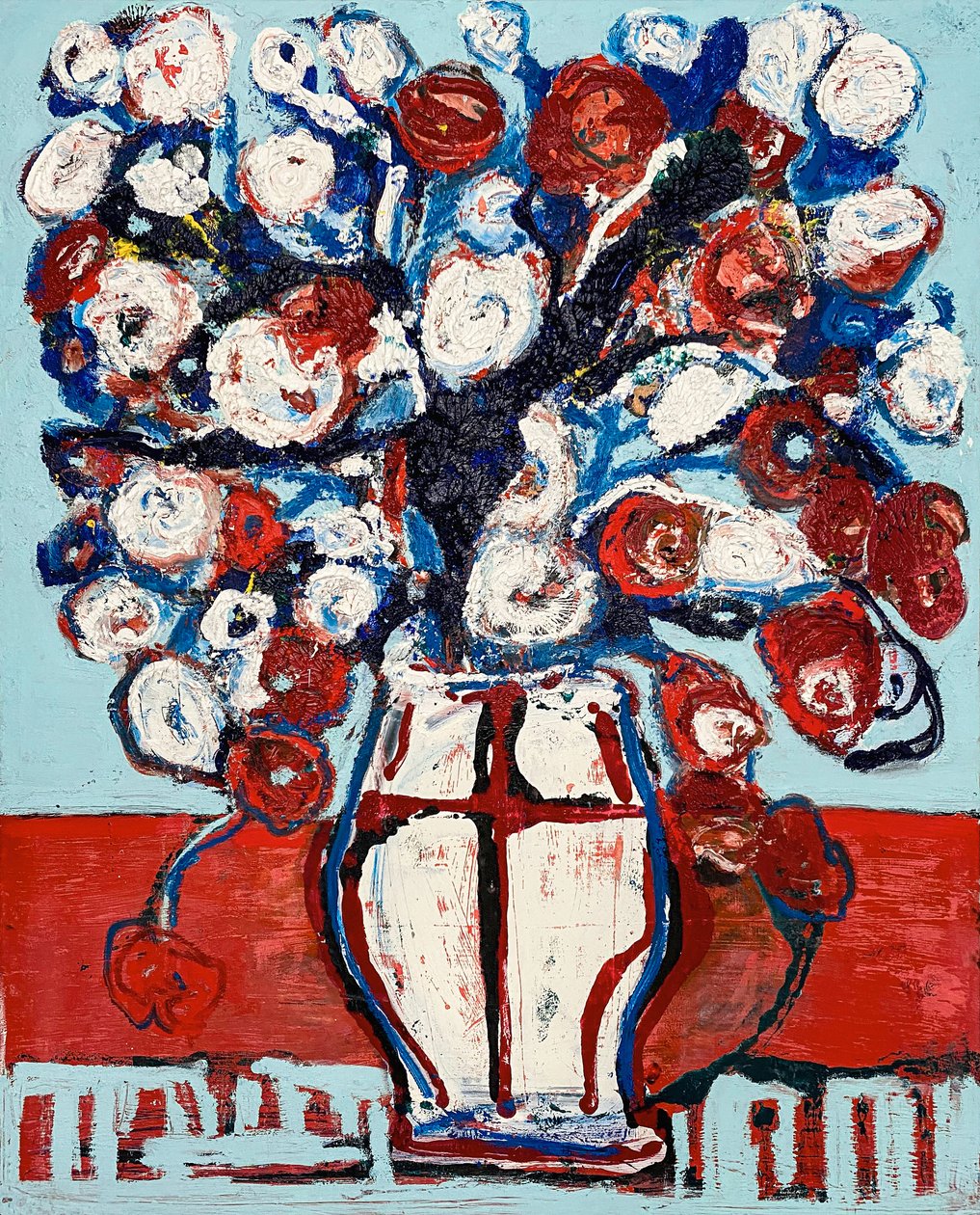 Fleur De Sel No. 14 2021 Conversations Of Colors, 2021 (olej na płótnie) autorstwa Jay Batlle