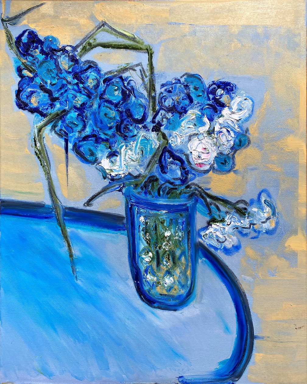 Fleur De Sel No. 3 Blue Sundays, 2021 (olej na płótnie) autorstwa Jay Batlle