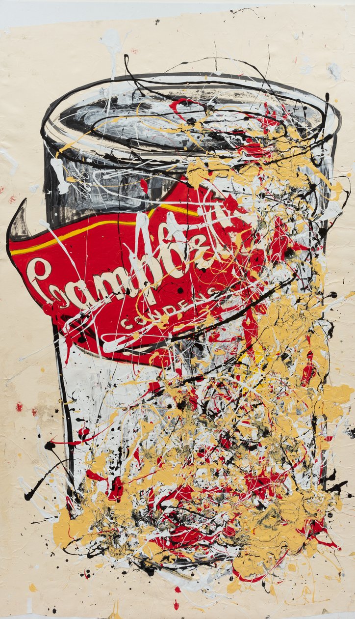 Number One, 2019 (farba domowa i tusz na płótnie) autorstwa Jay Batlle
