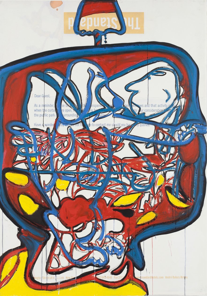 Remote Control, 2012 (mieszane media na papierze akwarelowym zamontowane na panelu z przepisem na odwrocie) autorstwa Jay Batlle