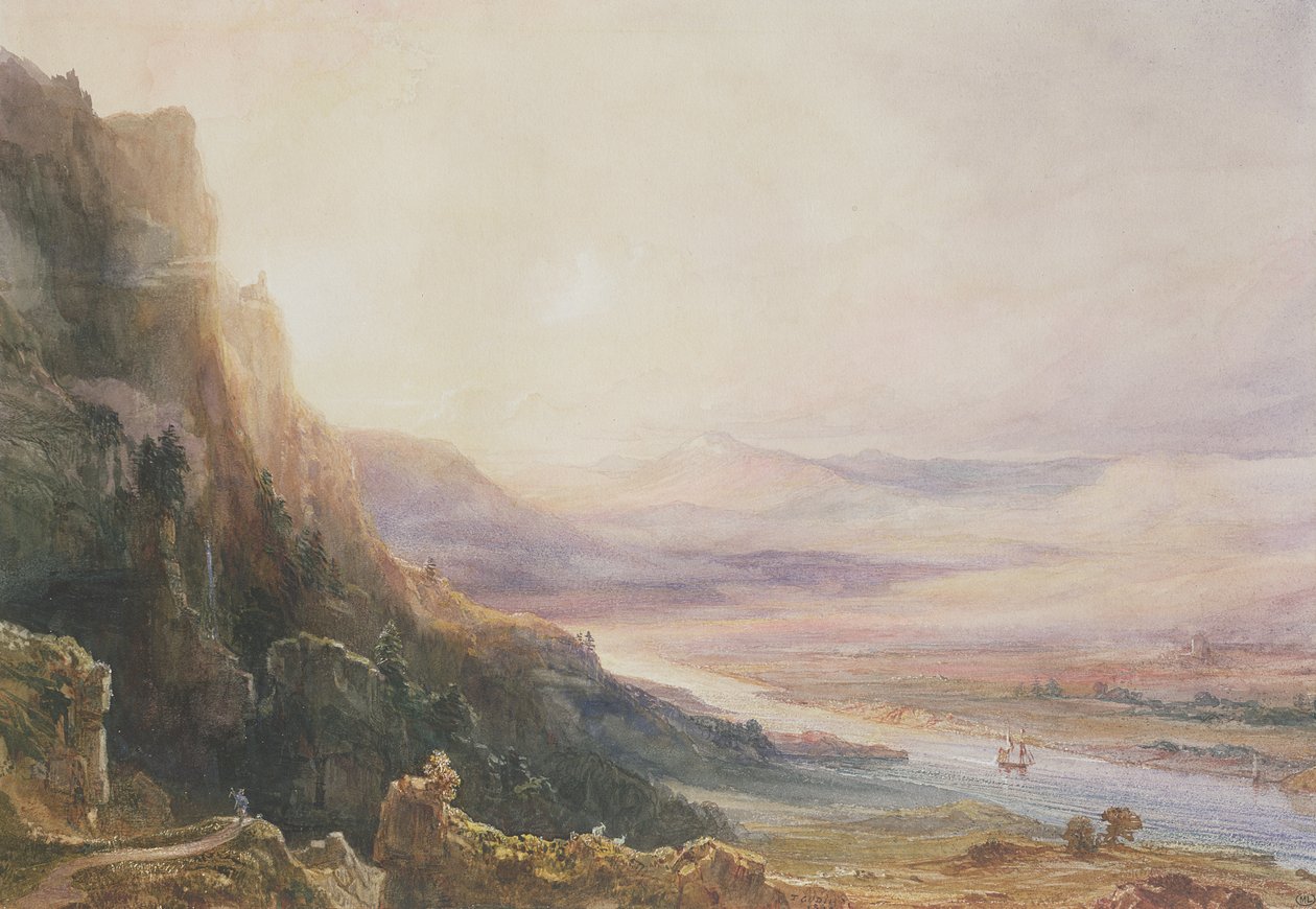Krajobraz Perth, 1850 autorstwa Jean Antoine Theodore Gudin