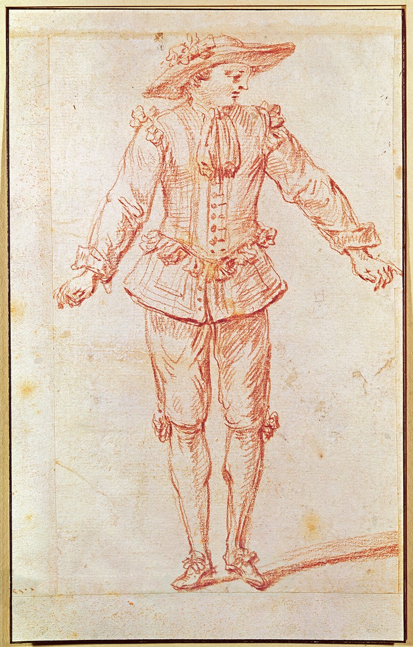 Tancerka z Opery Paryskiej autorstwa Jean Antoine Watteau