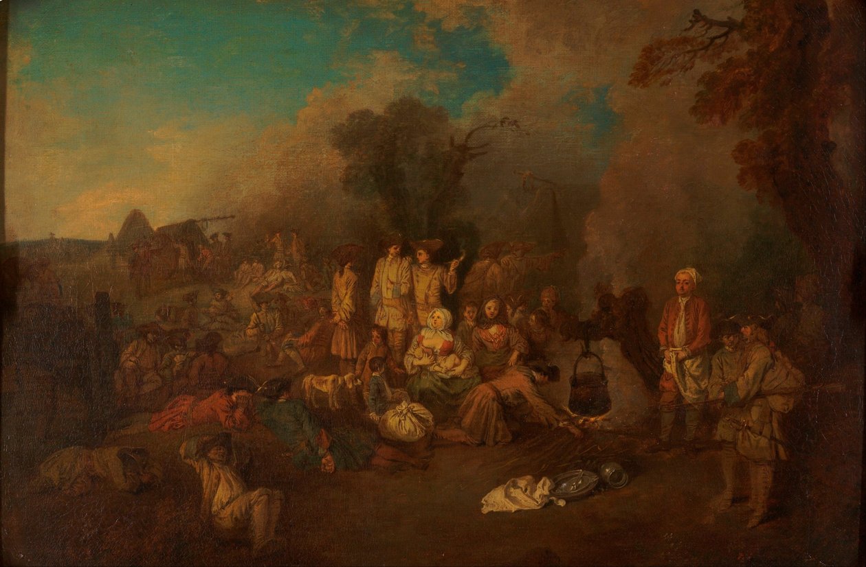 Biwak autorstwa Jean Antoine Watteau