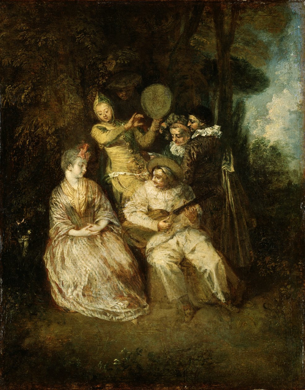 Włoska Serenada autorstwa Jean Antoine Watteau