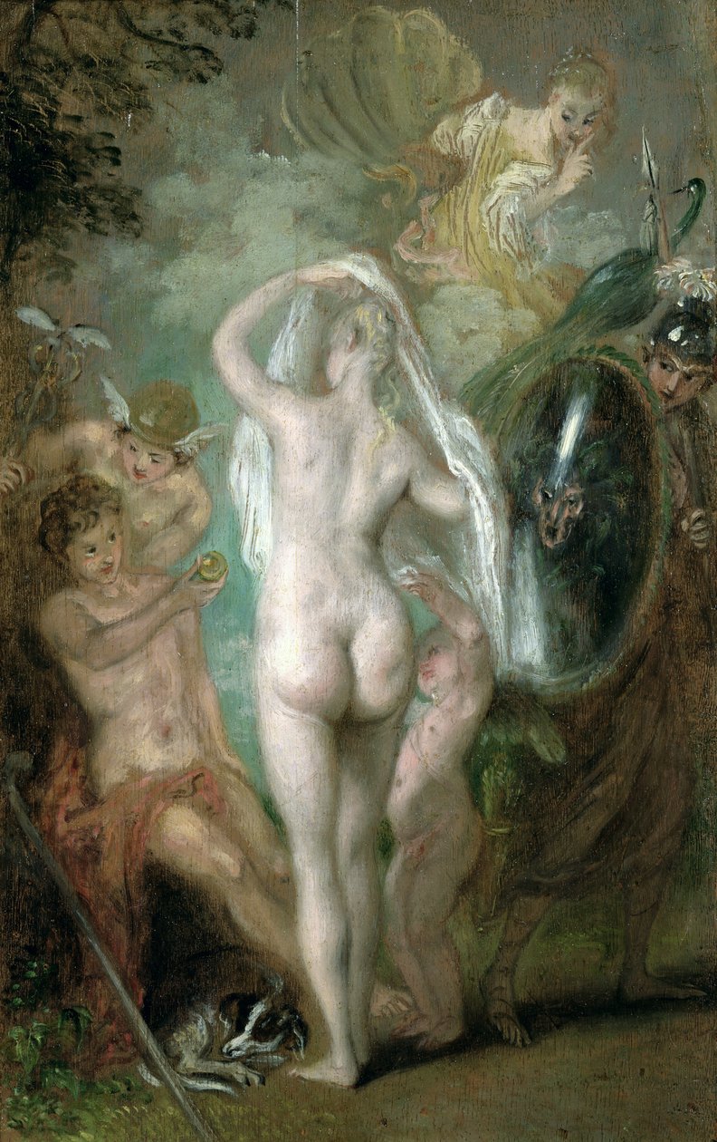 Wyrok Paryża autorstwa Jean Antoine Watteau