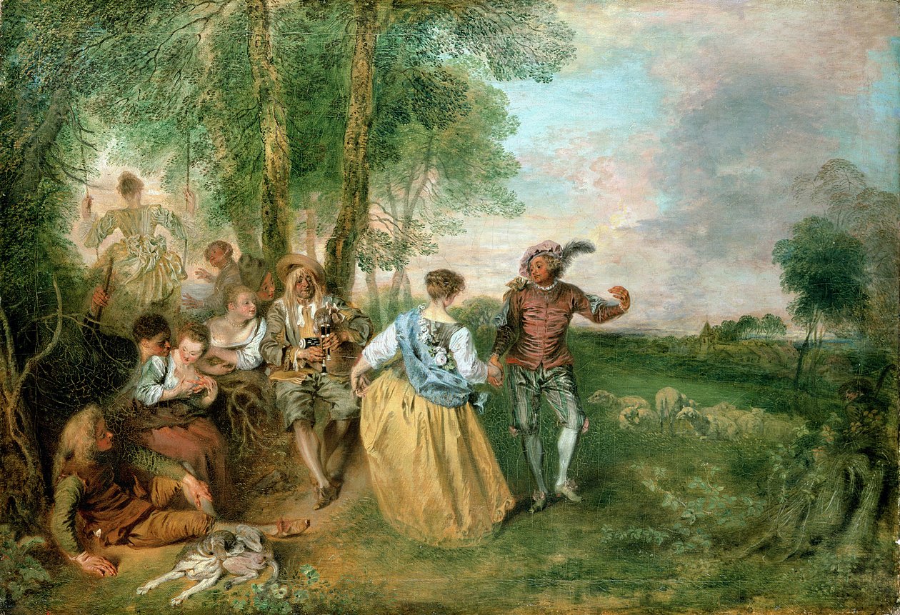 Pasterze autorstwa Jean Antoine Watteau