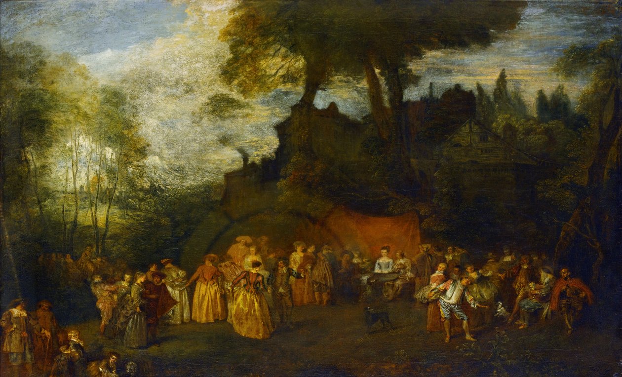 Wesele, ok. 1712-16 autorstwa Jean Antoine Watteau