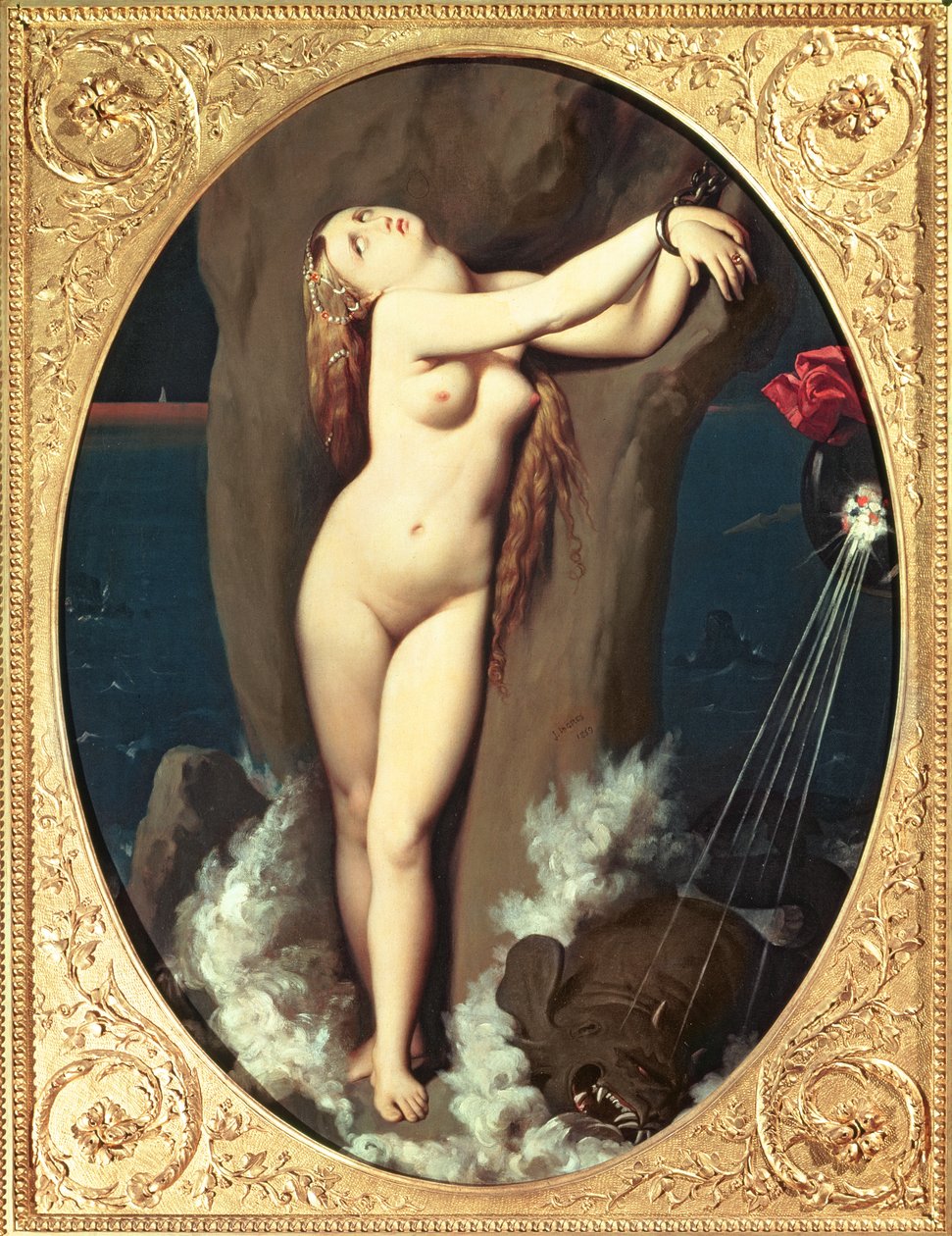 Angelica w łańcuchach, 1859 autorstwa Jean Auguste Dominique Ingres