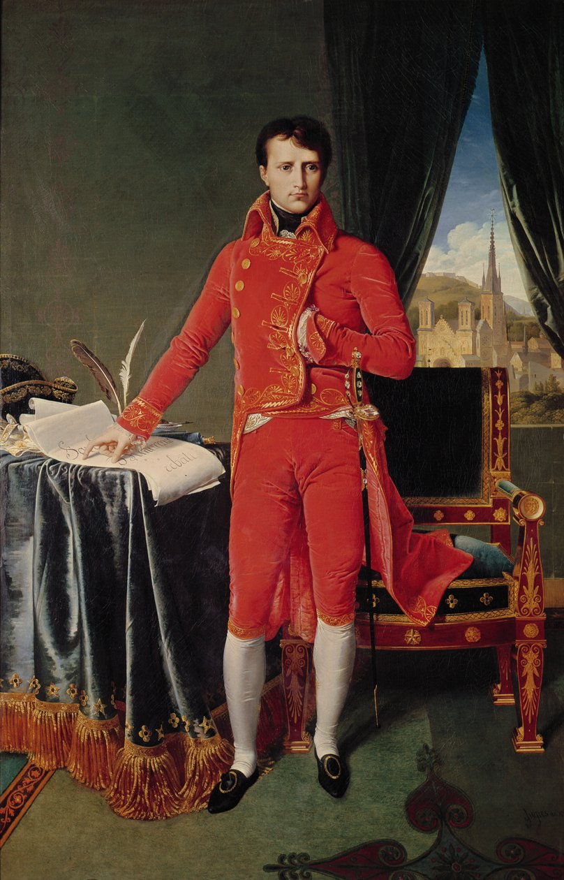 Bonaparte jako pierwszy konsul, 1804 autorstwa Jean Auguste Dominique Ingres