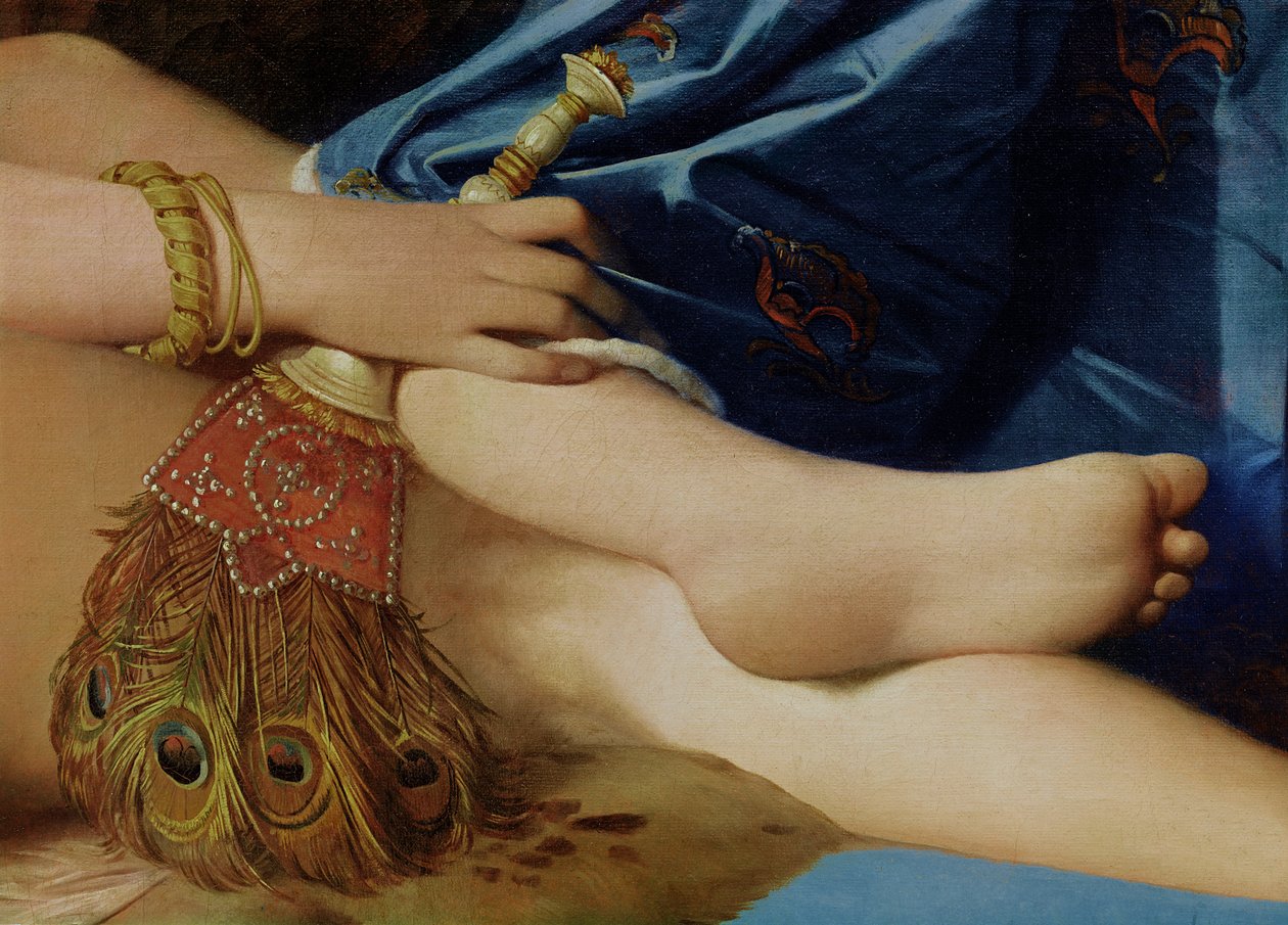 Didžiojo Odalisko detalė, 1814 m. (267671 detalė)polis autorstwa Jean Auguste Dominique Ingres