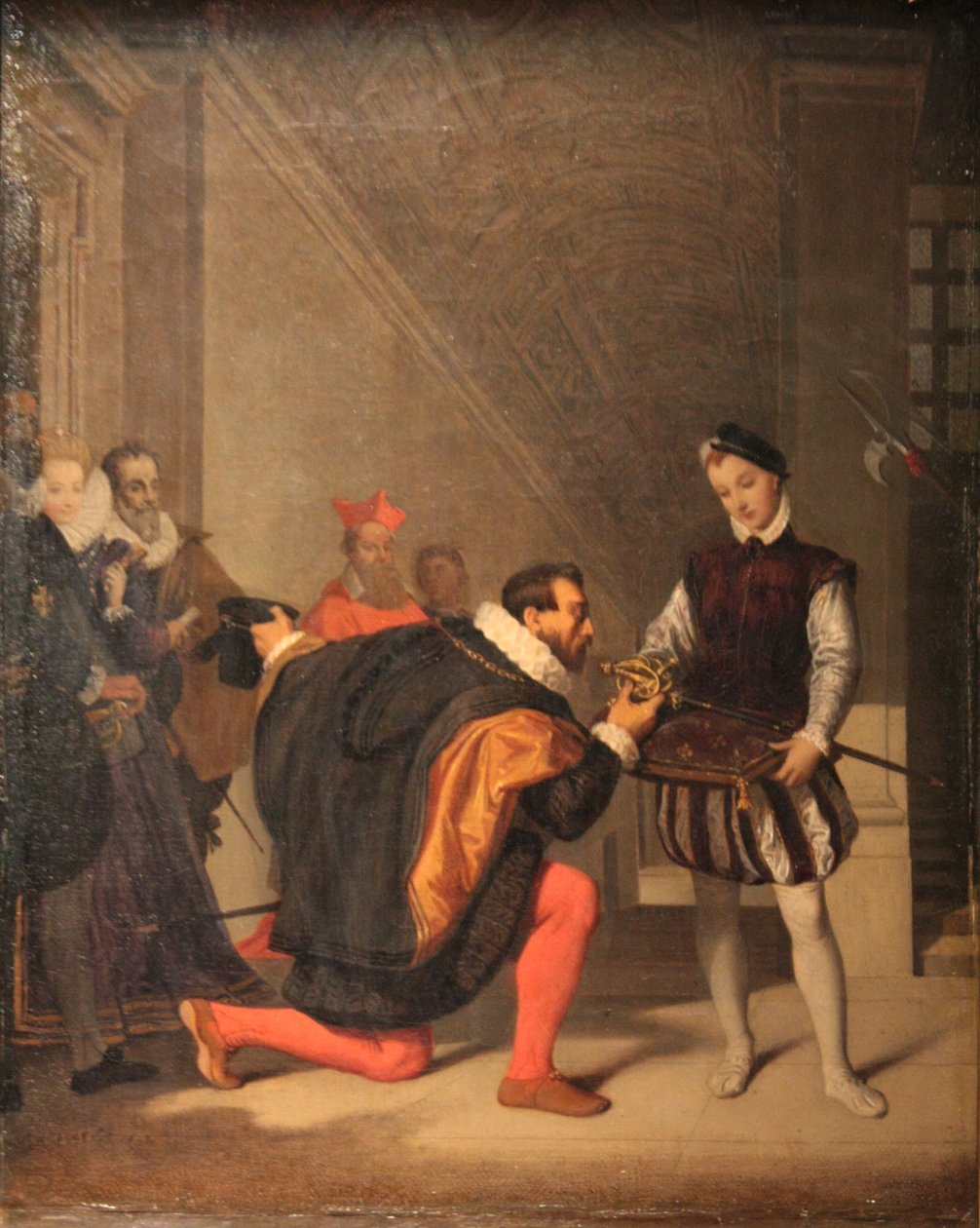 Don Pedro z Toledo całujący miecz Henryka IV autorstwa Jean Auguste Dominique Ingres