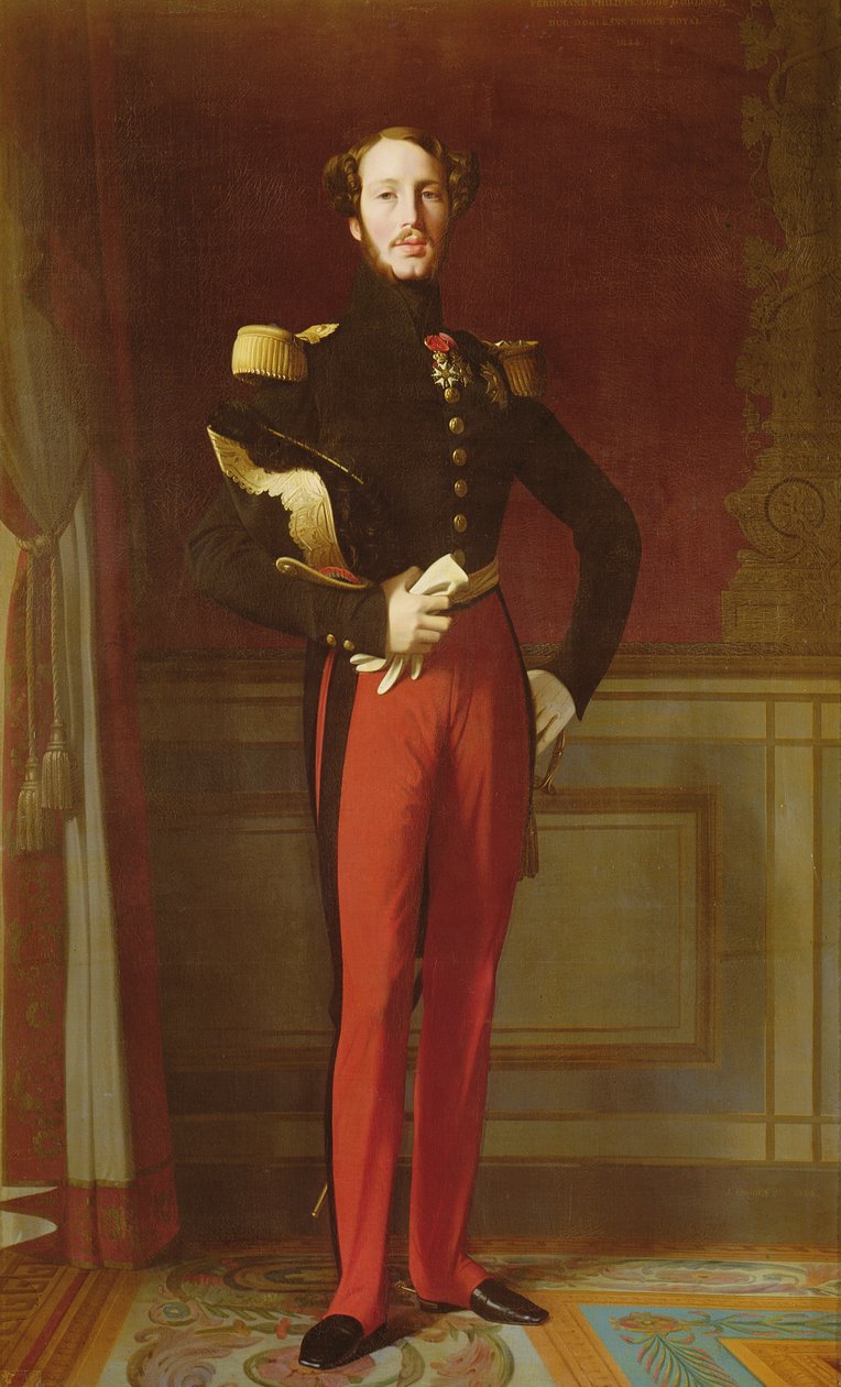 Ferdynand-Philippe (1810-42) książę Orleanu w Palais des Tuileries, 1844 autorstwa Jean Auguste Dominique Ingres