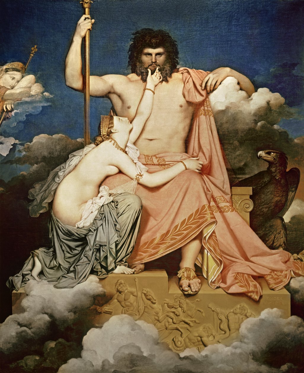 Jowisz i Tetyda, 1811 autorstwa Jean Auguste Dominique Ingres