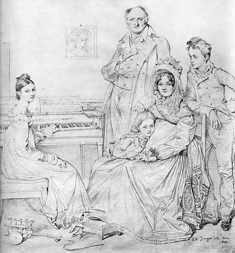 Rodzina Stamaty autorstwa Jean Auguste Dominique Ingres