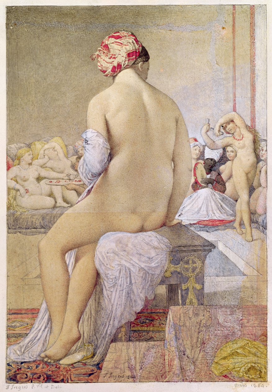 Odaliska lub mała kąpiąca się, 1864 autorstwa Jean Auguste Dominique Ingres