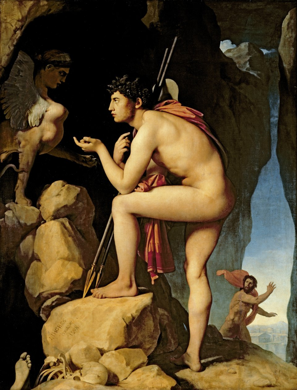 Edyp i Sfinks, 1808 autorstwa Jean Auguste Dominique Ingres