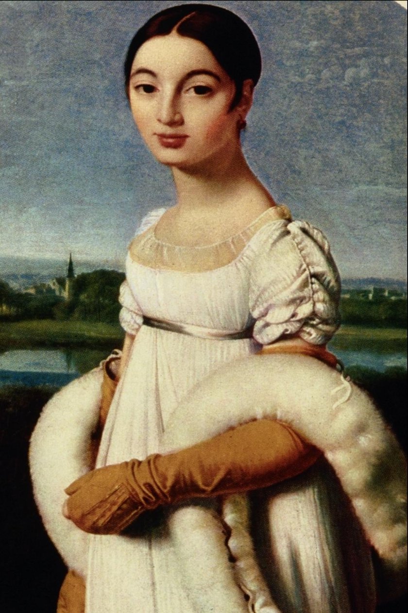 Portret Mademoiselle Riviere autorstwa Jean Auguste Dominique Ingres