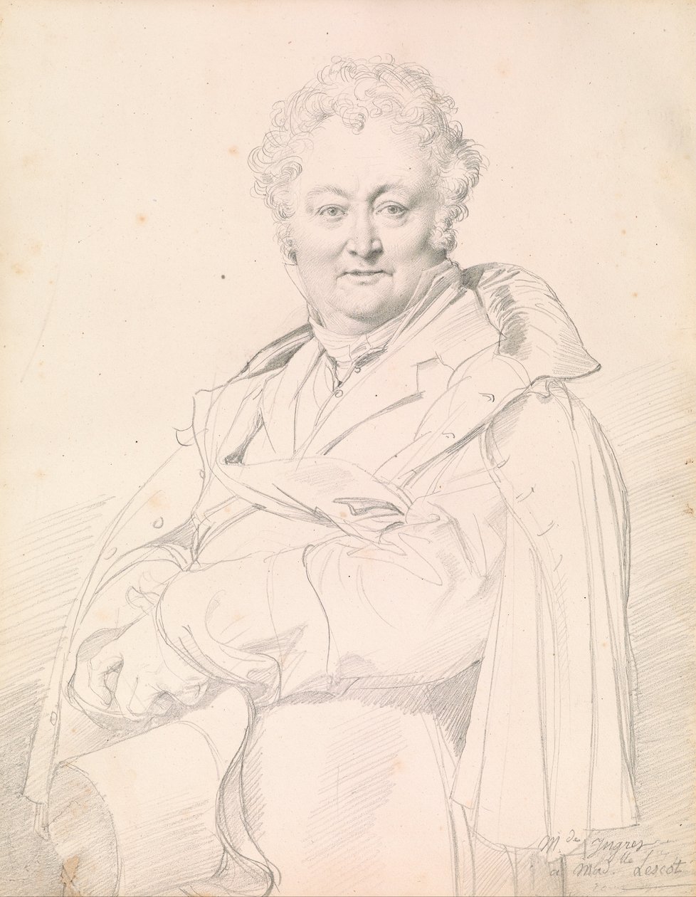 Portret Guillaume Guillon-Lethière autorstwa Jean Auguste Dominique Ingres